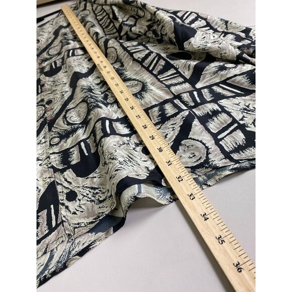 VTG Adrian Jordan 100% Silk Women Abstract Long Sleeve Button Up Top Plus Sz 26 - Picture 7 of 15